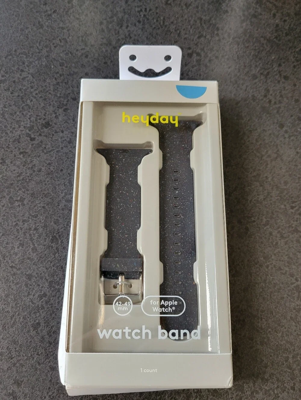 Apple Watch Soft Silicone Band 42-49mm - heyday Black Speckle New